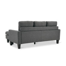 Load image into Gallery viewer, Kellen 3 Seater Sofa With Ottoman - Dark Grey