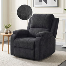 Load image into Gallery viewer, Solis Manual 1 Seater Recliner Sofa - Black