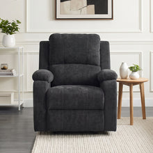 Load image into Gallery viewer, Solis Manual 1 Seater Recliner Sofa - Black