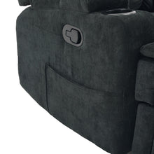 Load image into Gallery viewer, 24548-corven-manual-1-seater-recliner-sofa-black-26080310