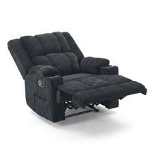 Load image into Gallery viewer, 24548-corven-manual-1-seater-recliner-sofa-black-2608036