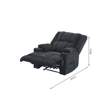 Load image into Gallery viewer, 24548-corven-manual-1-seater-recliner-sofa-black-26080314