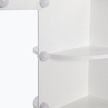 Load image into Gallery viewer, Lumina 2 Piece Dressing Table with Mirror &amp; Stool Set - White