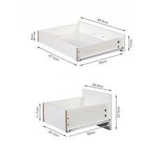 Load image into Gallery viewer, Lumina 2 Piece Dressing Table with Mirror &amp; Stool Set - White