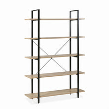 Load image into Gallery viewer, Forge 5-Tier Bookshelf - Natural