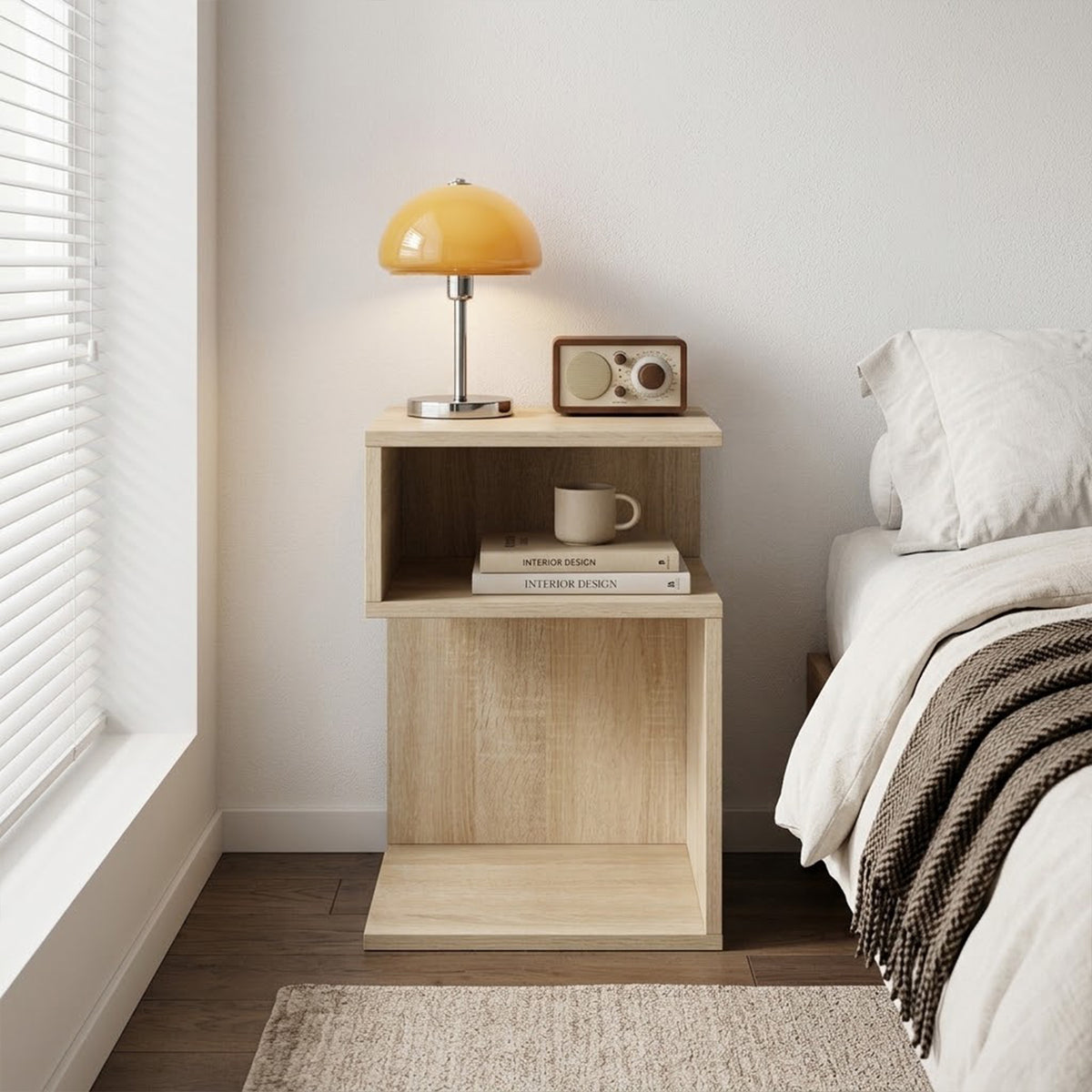 Nod Bedside Table - Oak