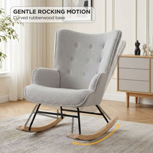 Load image into Gallery viewer, lt11005-ava-boucle-rocking-armchair-light-grey-2608071