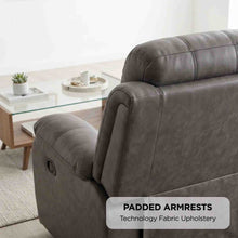 Load image into Gallery viewer, 23027-a-wilson-manual-1-seater-recliner-sofa-brown-2608074
