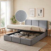 Load image into Gallery viewer, Laro Queen Gas Lift Bed Frame - Grey