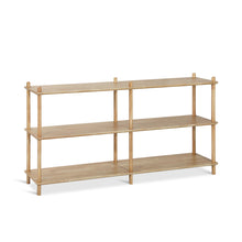 Load image into Gallery viewer, Tui 3 Tier Long Storage Shelf Bookshelf - Oak