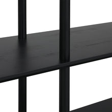 Load image into Gallery viewer, Tui 3 Tier Long Storage Shelf Bookshelf - Black