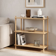 Load image into Gallery viewer, 24411-tui-3-tier-storage-shelf-bookshelf-oak-2608106