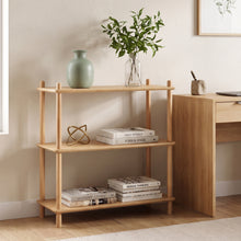 Load image into Gallery viewer, 24411-tui-3-tier-storage-shelf-bookshelf-oak-2608108