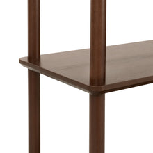 Load image into Gallery viewer, Tui 3 Tier Long Storage Shelf Bookshelf - Walnut