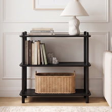Load image into Gallery viewer, 24412-tui-3-tier-storage-shelf-bookshelf-Black-2608107