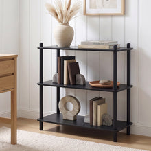 Load image into Gallery viewer, 24412-tui-3-tier-storage-shelf-bookshelf-Black-2608106