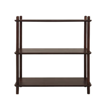 Load image into Gallery viewer, 24413-tui-3-tier-storage-shelf-bookshelf-Walnut-2608102
