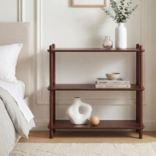 Load image into Gallery viewer, 24413-tui-3-tier-storage-shelf-bookshelf-Walnut-2608107