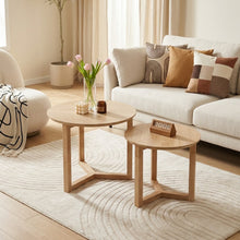 Load image into Gallery viewer, 24420-timber-2-piece-coffee-table-set-oak-2608114