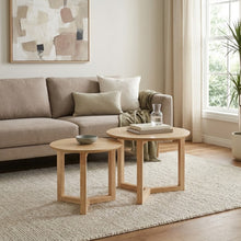 Load image into Gallery viewer, 24420-timber-2-piece-coffee-table-set-oak-2608113