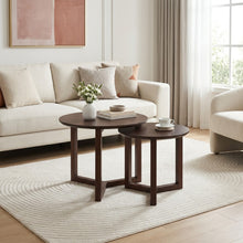 Load image into Gallery viewer, 24422-timber-2-piece-coffee-table-set-walnut-2608111