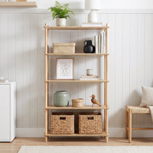 Load image into Gallery viewer, Tui 5 Tier Storage Shelf Bookshelf - Oak