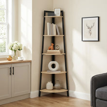Load image into Gallery viewer, Brace 5 Tier Corner Shelf - Natural