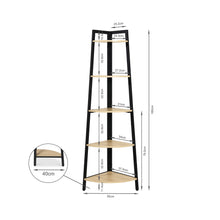 Load image into Gallery viewer, Brace 5 Tier Corner Shelf - Natural