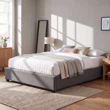 Load image into Gallery viewer, Bromo Fabric Slat Bed Frame - Queen