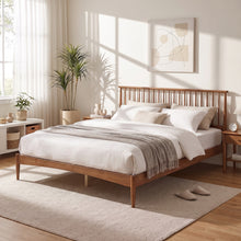 Load image into Gallery viewer, Tolmount King Wooden Bed Frame - Walnut