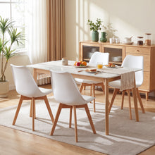 Load image into Gallery viewer, Evelyn Dining Chair Padded - Set of 4 - White (0.141m - 18.3kg)