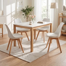 Load image into Gallery viewer, Evelyn Dining Chair Padded - Set of 4 - White (0.141m - 18.3kg)