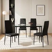 Load image into Gallery viewer, lt10887-fusion-diamond-chair-set-of-4-black-2608111