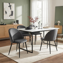 Load image into Gallery viewer, lt10895-avela-velvet-dining-chair-set-of-4-dark-grey-2608111