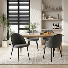 Load image into Gallery viewer, lt10895-avela-velvet-dining-chair-set-of-4-dark-grey-2608112