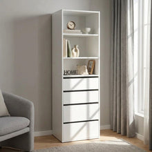 Load image into Gallery viewer, 23972-delta-4-drawer-3-shelf-wardrobe-white-2608112