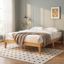 Load image into Gallery viewer, 24002-conival-queen-wooden-bed-frame-natural-oak-2608121