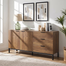 Load image into Gallery viewer, Ocala Sideboard Buffet Table - Walnut