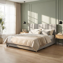 Load image into Gallery viewer, 23182-hopkins-super-king-bed-frame-with-storage-light-grey-2608122