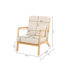 Load image into Gallery viewer, Taru Velvet Armchair - Beige