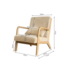 Load image into Gallery viewer, lt11004-taru-velvet-armchair-light-khaki-2608131