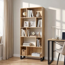 Load image into Gallery viewer, Frohna Bookshelf Display Shelf Bookcase Stand Rack - Oak