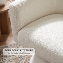 Load image into Gallery viewer, lt11099-hug-boucle-swivel-armchair-white-2608144