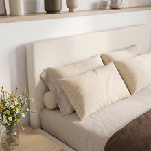 Load image into Gallery viewer, Lifteo Boucle Double Gas Lift Bed Frame - Beige