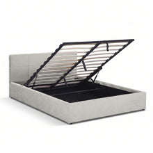 Load image into Gallery viewer, Elevon Double Gas Lift Bed Frame - Linen Grey