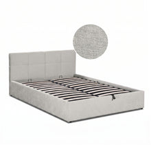Load image into Gallery viewer, Elevon Double Gas Lift Bed Frame - Linen Grey