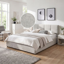 Load image into Gallery viewer, Elevon Double Gas Lift Bed Frame - Linen Grey