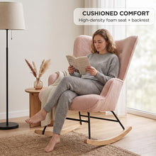 Load image into Gallery viewer, lt11054-ava-boucle-rocking-armchair-pink-2608183