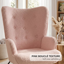 Load image into Gallery viewer, lt11054-ava-boucle-rocking-armchair-pink-2608184