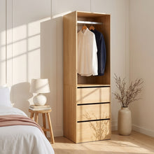 Load image into Gallery viewer, Payette 3 Drawer Wardrobe - Oak